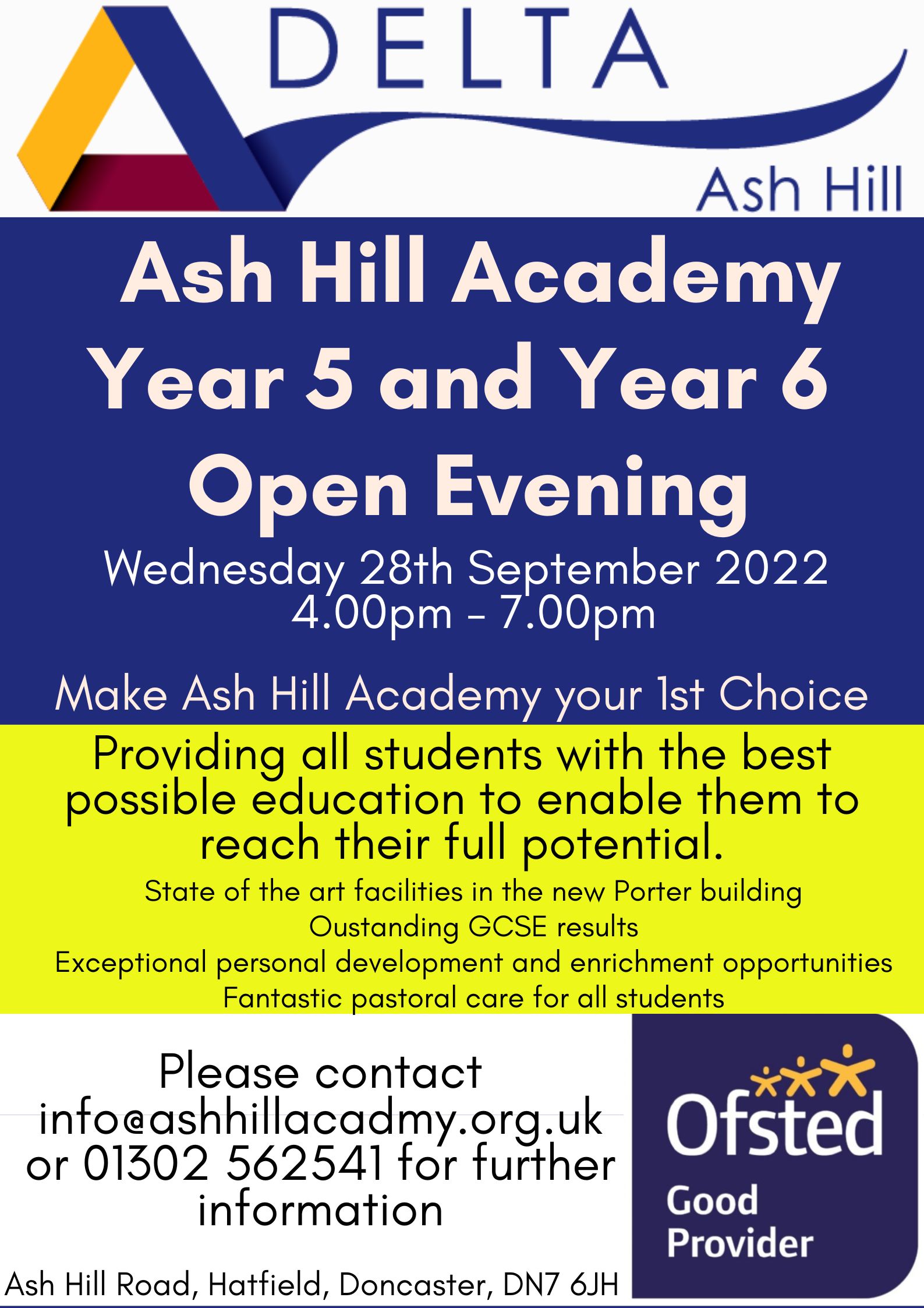 Year 5 and 6 Opening Evening Ash Hill Academy